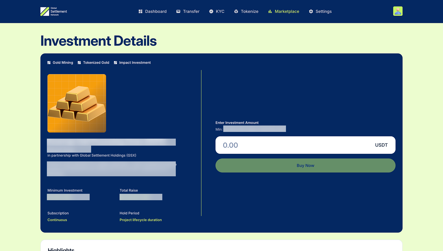 Servicing interface for corporate actions and lifecycle events